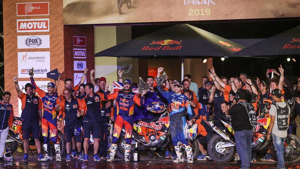 KTM podium Dakar 2019
